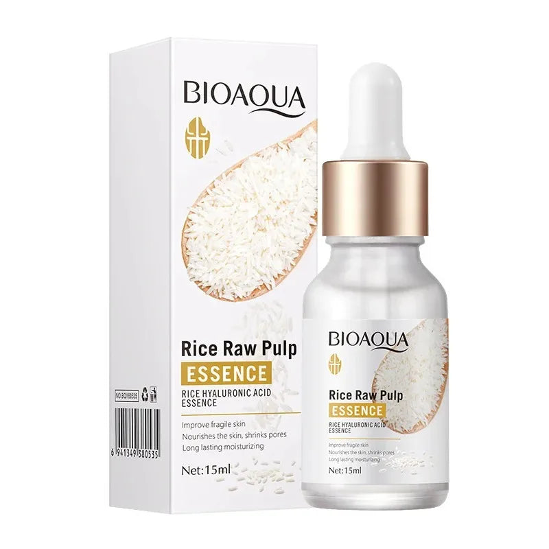 Revitalize Your Skin with Our Rice Raw Pulp Serum - Hydrating, Whitening, and Anti-Wrinkle Formula for All Skin Types