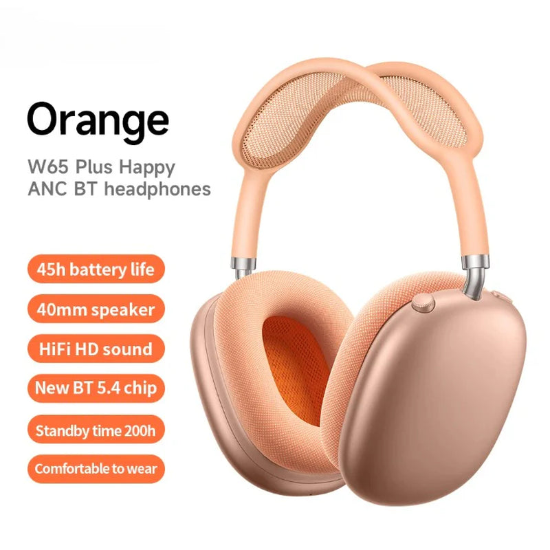 Over-Ear Wireless Headphones with ANC & Long Battery Life – W65 Plus